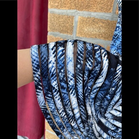 Parker Barbed Wire Mesh Fit and Flare Mini Dress XS - Picture 5 of 11